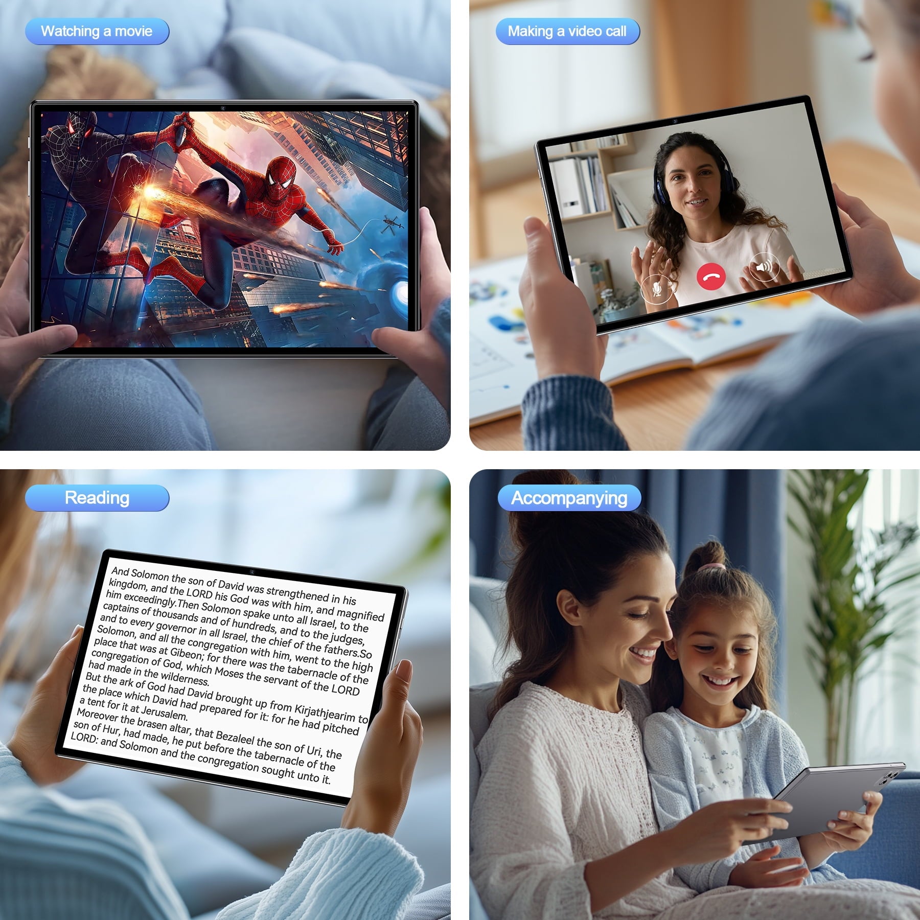 2025 Android 13 Tablet,STA 10.1 inch Tablets 6GB+64GB +128GB Expand, 6000mAh Octa-Core Tablet Drop-proof Case, 1280*800 HD IPS Display, GPS, 5G/2.4G WiFi,Dual 5MP+13MP Camera for Adults and Kids